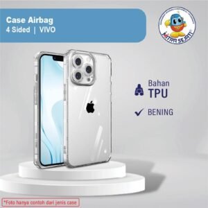 Case Vivo V23 5G Y01 Y21s Y12 Y20 Casing 4 Sided Airbag - Vivo Y20 Aksesoris Handphone Protection  Silikon  Kuning