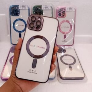 Case Magsafe Electroplating Casing Handphone Softcase