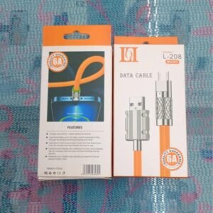 Kabel Data Fast Plat Besi L208 Lightning/Micro/Type-C
