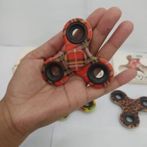 Fidget Spinner Motif Bearing Besi 3 Sisi Mainan Pereda Stress