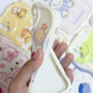 Case TPU Krim Gelombang Motif Casing Handphone Cream Softcase