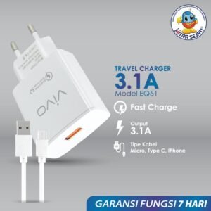 Travel Charger Smart EQ51 Vivo untuk Kabel Micro USB