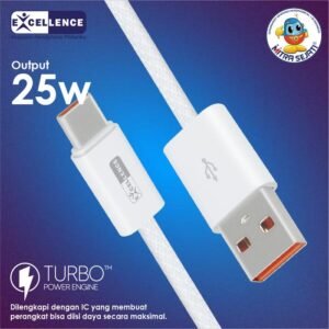 EXCELLENCE Kabel Data Ivy Fast Charging untuk tipe kabel Lightning/Micro USB/Type-C Cable Charger