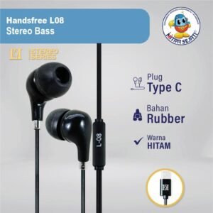 Handsfree Headset Earphone L08 Type C/Jack 3.5mm