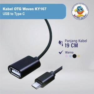 Kabel OTG USB Woven to Type-C KY167-1KOTTYPEC167KM