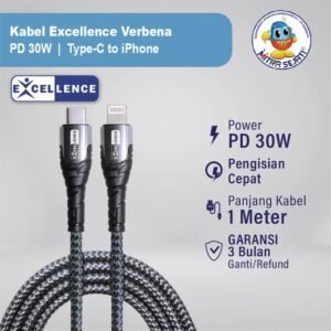 KABEL DATA IPHONE EXCELLENCE TYPE C TO LIGHTNING FAST CHARGING PD 30W