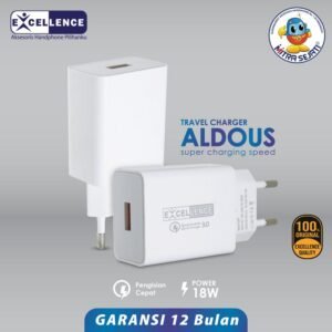 EXCELLENCE ALDOUS Travel Charger Micro USB 3A 18W Fast Charging Panjang