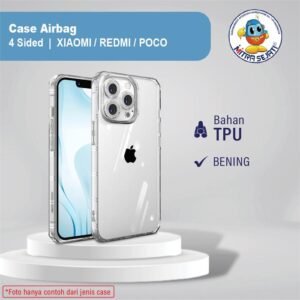 Case Redmi Note 11 4G 10A 10C Pocophone M3 Pro Casing 4 Sided Airbag