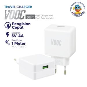 Travel Charger R15 Fast Charging Vooc QC 3.0 Micro USB/Type-C Vivo