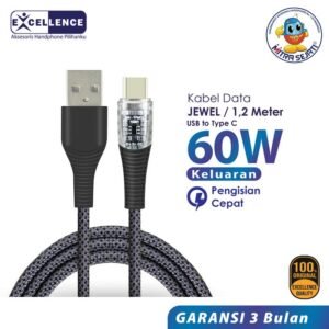 EXCELLENCE Kabel Data Jewel Fast Charging 60W Type-C