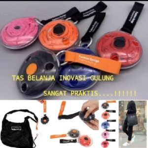 Shopping Bag Roll Up Go Green Tas Belanja Gulung Portable Nylon Polyester
