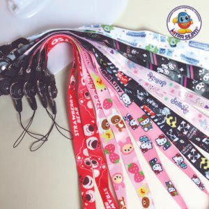 Tali Handphone Motif Campur Panjang/Pendek Gantungan Handphone