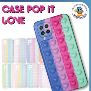 Case Silikon Love Pop It Casing Handphone iPhone TPU Lentur Aksesoris